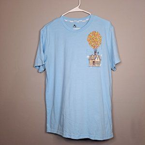 Disney Pixar Men's Up House Balloons Carl T-Shirt